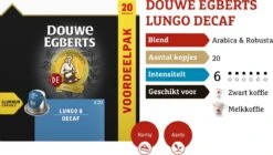 Douwe Egberts Lungo Decaf (6) - 10 X 20 Koffiecups -Koffie Kortings Winkel 1200x681 1