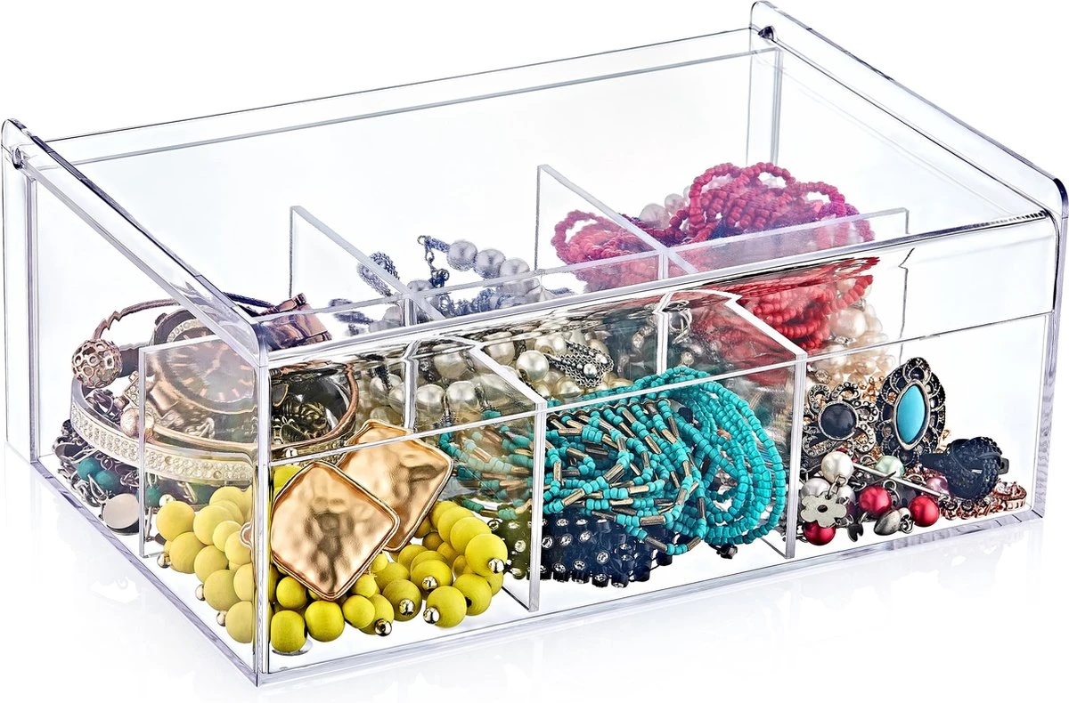 Box Up Theedoos - 6 Vakken - Ruimte Voor 60 Theezakjes - BPA Vrij - Transparant 6 Box Up Theedoos - 6 Vakken - Ruimte Voor 60 Theezakjes - BPA Vrij - Transparant - Afbeelding 4