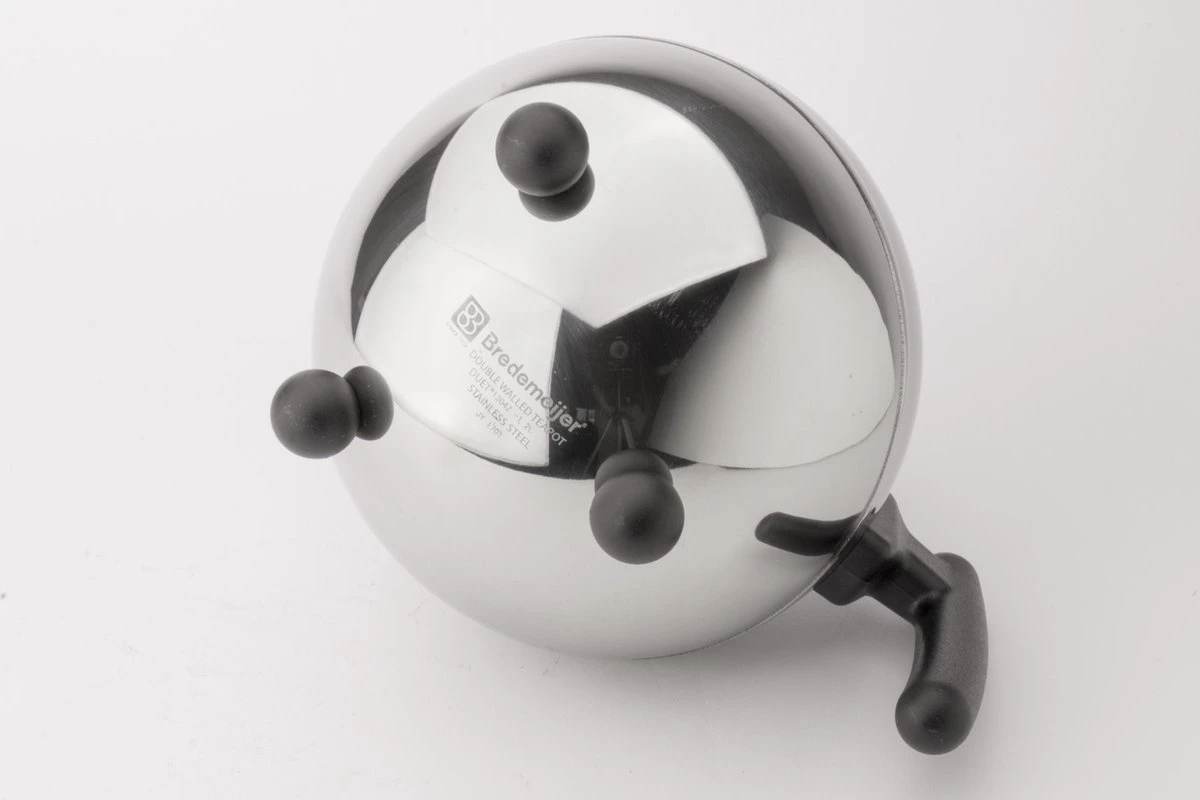 Bredemeijer - Theepot Bella Ronde 1,2L Zwart Beslag - Dubbelwandig 5 Bredemeijer - Theepot Bella Ronde 1,2L Zwart Beslag - Dubbelwandig - Afbeelding 3