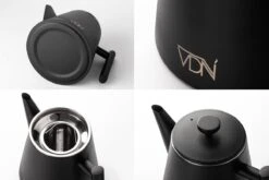 VDN RVS Theepot Dubbelwandig Met Filter - Zwarte Theekan 1 Liter - 902 -Koffie Kortings Winkel 1200x800 62