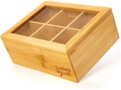 Bambuswald© Houten Theedoos Met 6 Vakken Gemaakt Van 100% Duurzame Bamboe 21 Bambuswald© Houten Theedoos Met 6 Vakken Gemaakt Van 100% Duurzame Bamboe -Koffie Kortings Winkel 1200x888