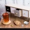 Gusta Luxe Houten Theedoos - Theekist - Thee Opbergdoos - Aanrecht Organiser - Keuken Organizer - Cadeau Voor Vrouw - Kerst Cadeau -Koffie Kortings Winkel 1200x899 5