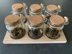 Theeplank Met 6 Potjes En Houten Lepel Voor Thee Theeplateau ( Vervanger Van Theedoos ) MeubelZwagerij -Koffie Kortings Winkel 1200x900 15