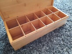 Theedoos Bamboe - Thee - 12 Vaks -Koffie Kortings Winkel 1200x900 19