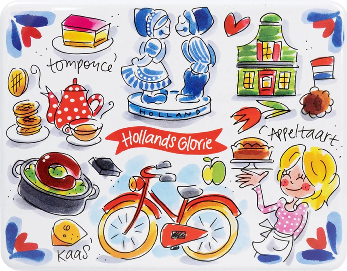 Theeblik - 25 Cm - Hollandse Cadeautjes - Holland Souvenir - Typisch Nederlands 3 Theeblik - 25 Cm - Hollandse Cadeautjes - Holland Souvenir - Typisch Nederlands