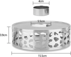 INTIRILIFE Theepot Warmer In Zilver – Roestvrijstalen Theepot Met Patroon Voor Hittebestendige Theepotten – Roestvrijstalen Theewarmer Voor Koffie, Thee En Nog Veel Meer. -Koffie Kortings Winkel 1200x955