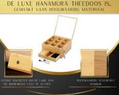 Hanamura Luxe Theedoos 9 Vaks – Lade Voor Losse Thee – Incl. Thee-ei, Theelepels, En Suikerdoos 11 Hanamura Luxe Theedoos 9 Vaks – Lade Voor Losse Thee – Incl. Thee-ei, Theelepels, En Suikerdoos -Koffie Kortings Winkel 1200x958 2
