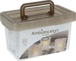 Merkloos Box Met 24 LED-Theelichtjes -Koffie Kortings Winkel 1200x963