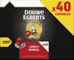 Douwe Egberts Lungo Original Koffiecups (6) - 5 X 40 Koffiecups -Koffie Kortings Winkel 1200x965 1