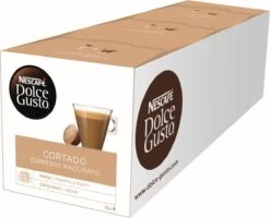 Nescafé Dolce Gusto Cortado Espresso Macchiato Capsules - 48 Koffiecups -Koffie Kortings Winkel 1200x971