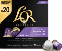 L'OR Lungo Profondo Koffiecups - Intensiteit 8/12 - 10 X 20 Capsules 16 L'OR Lungo Profondo Koffiecups - Intensiteit 8/12 - 10 X 20 Capsules -Koffie Kortings Winkel 1200x975 2