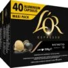 L'OR Espresso Ristretto Koffiecups - Intensiteit 11/12 - 4 X 40 Capsules -Koffie Kortings Winkel 1200x984 1