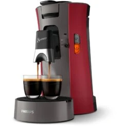 Koffie Kortings Winkel 40 Philips Senseo Koffiepadapparaat CSA230/90 Select Rood/grijs