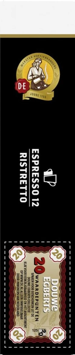 Douwe Egberts Espresso Ristretto (12) - 10 X 20 Koffiecups -Koffie Kortings Winkel 253x1200 3