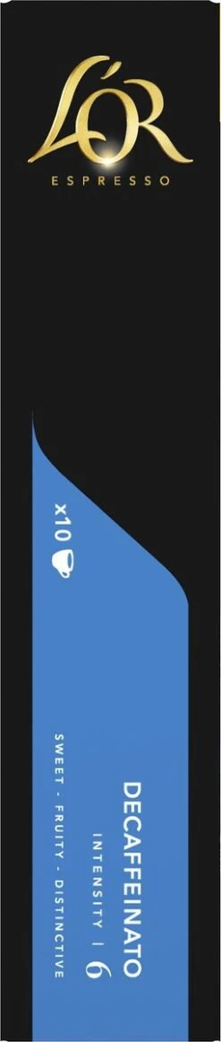 L'OR Espresso Decaffeinato Koffiecups - Intensiteit 6/12 - 10 X 10 Capsules -Koffie Kortings Winkel 255x1200 10