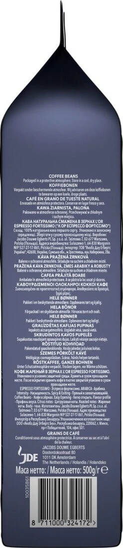 L'OR Espresso Fortissimo Koffiebonen (10) - 4 X 500 Gram -Koffie Kortings Winkel 271x1200