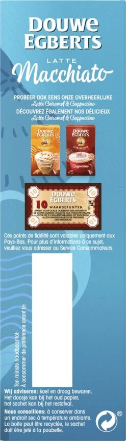 Douwe Egberts Verwenkoffie Latte Macchiato Oploskoffie - 5 X 8 Zakjes -Koffie Kortings Winkel 343x1200