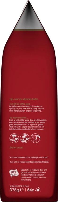 Douwe Egberts Aroma Rood Koffiepads - 4 X 54 Pads -Koffie Kortings Winkel 345x1200