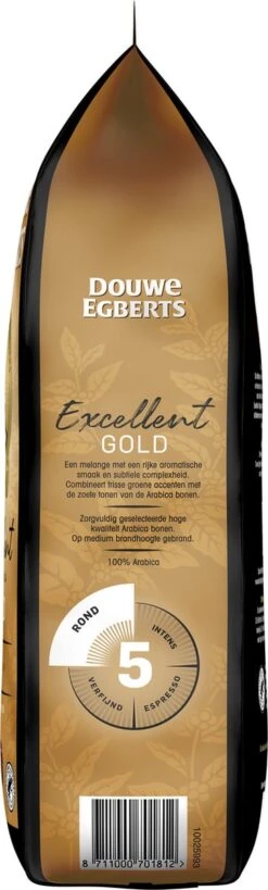 Douwe Egberts Excellent Gold Koffiebonen - 5/9 Intensiteit - 4 X 1kg -Koffie Kortings Winkel 362x1200