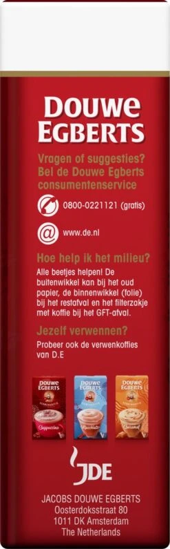 Douwe Egberts Aroma Rood Filterkoffie - 24 X 250 Gram -Koffie Kortings Winkel 373x1200 1