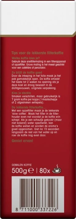 Douwe Egberts Aroma Rood Donker Filterkoffie - 6 X 500 Gram -Koffie Kortings Winkel 421x1200 5