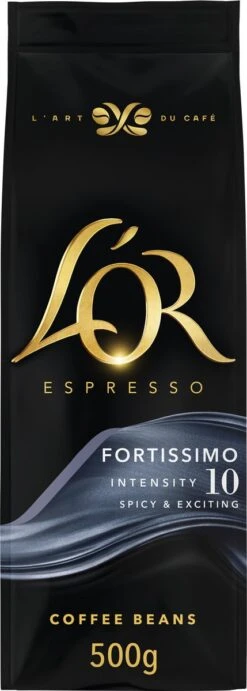 L'OR Espresso Fortissimo Koffiebonen (10) - 4 X 500 Gram -Koffie Kortings Winkel 429x1200