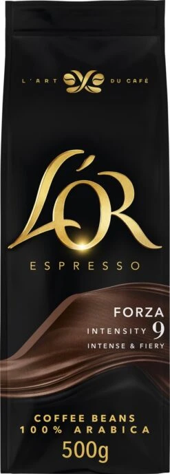 L'OR Espresso Forza Koffiebonen (9) - 4 X 500 Gram -Koffie Kortings Winkel 430x1200