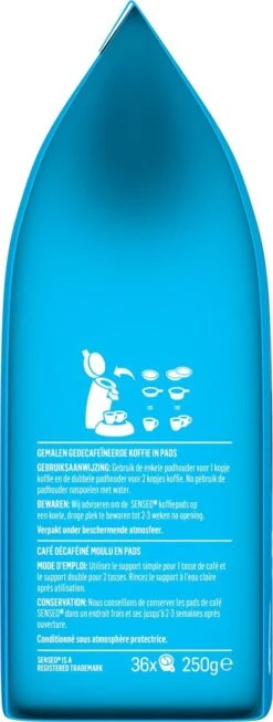 Senseo Decaf Koffiepads - 5/9 Intensiteit - 10 X 36 Pads -Koffie Kortings Winkel 454x1200