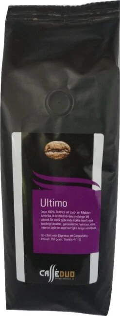 Proefpakket Koffiebonen - Caffè Duo - 5 X 250 Gram - Inclusief 100% Arabica Melanges -Koffie Kortings Winkel 457x1200