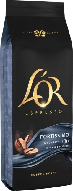 L'OR Espresso Fortissimo Koffiebonen (10) - 4 X 500 Gram -Koffie Kortings Winkel 462x1200