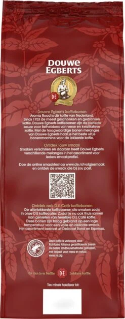 Douwe Egberts Aroma Rood Koffiebonen - 4 X 1000 Gram - Extra Grote Verpakking -Koffie Kortings Winkel 472x1200 3