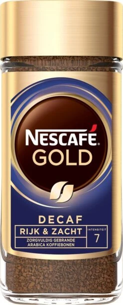 Nescafé Gold Decafé Oploskoffie - 6 Potten à 100 Gram 11 Nescafé Gold Decafé Oploskoffie - 6 Potten à 100 Gram -Koffie Kortings Winkel 484x1200 1
