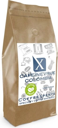 Koffiebonen - Cafeïnevrije Colombia - 1 Kg - Future Proof - Espresso - Cappuccino - Filterkoffie - Specialty Coffee - Decaf - Vers Gebrande Aromatische Koffie - Koffie Bonen Voor Volautomatische En Handmatige Koffiemachine Met Bonen -Koffie Kortings Winkel 544x1200 1