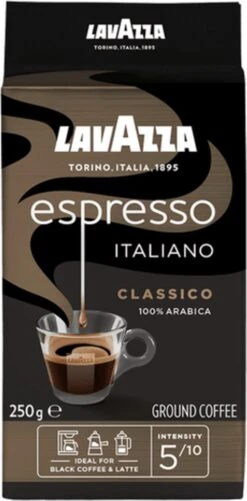 Lavazza Espresso Italiano Classico Gemalen / Filterkoffie - 8 X 250 Gram 13 Lavazza Espresso Italiano Classico Gemalen / Filterkoffie - 8 X 250 Gram -Koffie Kortings Winkel 592x1200 1