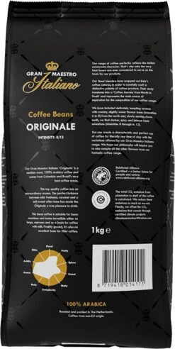Gran Maestro Italiano - Orginale - Koffiebonen - Bonen Voor Espresso En Lungo - Arabica – 4 X 1kg -Koffie Kortings Winkel 602x1200