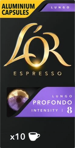 L'OR Lungo Profondo Koffiecups - Intensiteit 8/12 - 10 X 10 Capsules -Koffie Kortings Winkel 607x1200 11