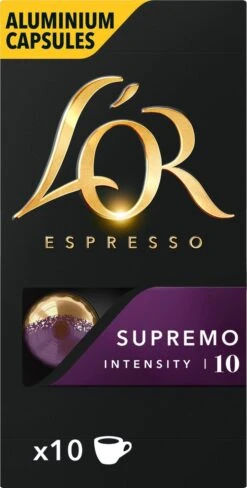 L'OR Espresso Supremo Koffiecups - Intensiteit 10/12 - 10 X 10 Capsules -Koffie Kortings Winkel 607x1200 5