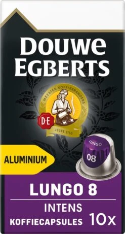 Douwe Egberts Lungo Intens Koffiecups - Intensiteit 8/12 - 10 X 10 Capsules -Koffie Kortings Winkel 643x1200 1