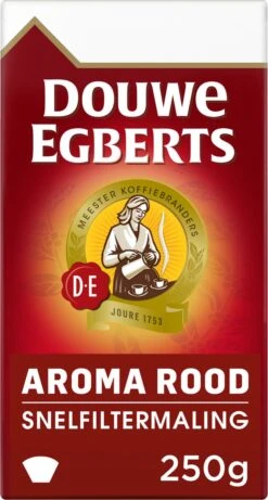 Douwe Egberts Aroma Rood Filterkoffie - 24 X 250 Gram -Koffie Kortings Winkel 643x1200 5
