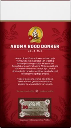 Douwe Egberts Aroma Rood Donker Filterkoffie - 6 X 500 Gram -Koffie Kortings Winkel 669x1200 7