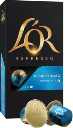 L'OR Espresso Decaffeinato Koffiecups - Intensiteit 6/12 - 10 X 10 Capsules -Koffie Kortings Winkel 686x1200 1