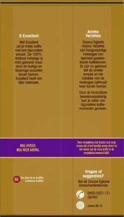 Douwe Egberts Excellent - Filterkoffie - 12 X 250 Gram -Koffie Kortings Winkel 687x1200