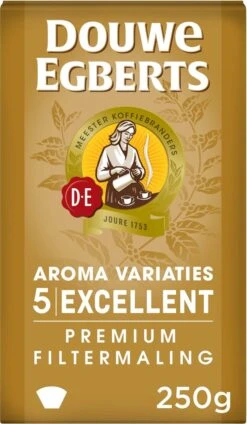 Douwe Egberts Excellent - Filterkoffie - 12 X 250 Gram -Koffie Kortings Winkel 699x1200