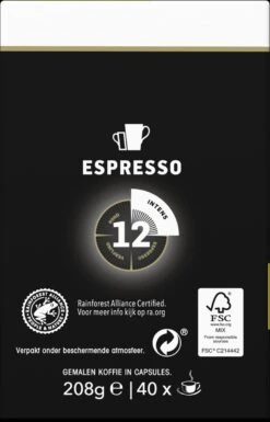 Douwe Egberts Espresso Ristretto Koffiecups (12) - 5 X 40 Koffiecups -Koffie Kortings Winkel 770x1200 1
