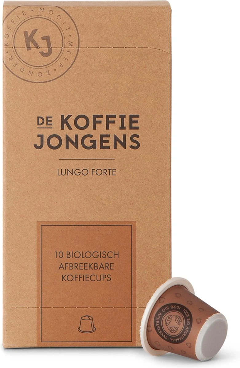 Biologisch Afbreekbare Koffiecups - Lungo Forte 180x - De Koffiejongens 3 Biologisch Afbreekbare Koffiecups - Lungo Forte 180x - De Koffiejongens