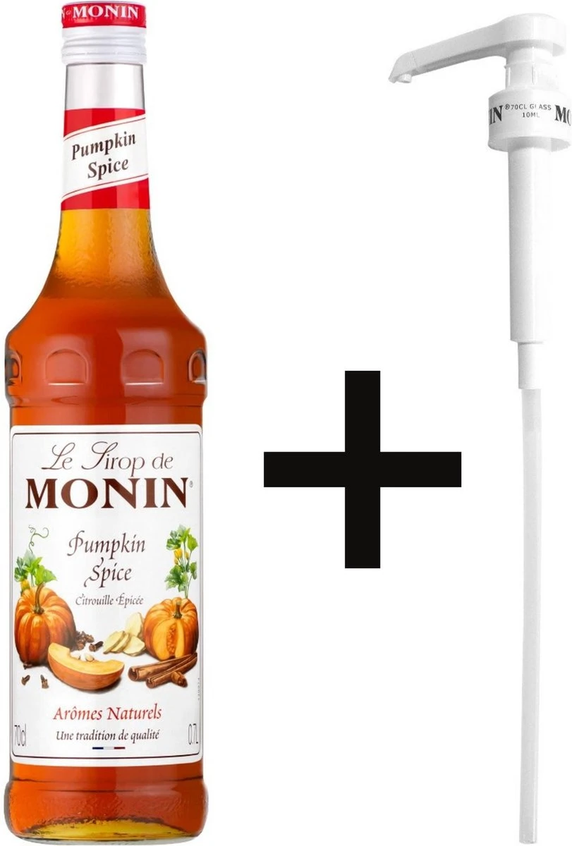Monin Pumpkin Spice 70cl Koffiesiroop Met Doseer Pompje 3 Monin Pumpkin Spice 70cl Koffiesiroop Met Doseer Pompje