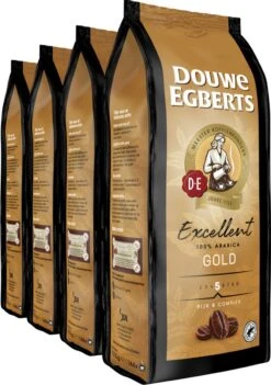 Douwe Egberts Excellent Gold Koffiebonen - 5/9 Intensiteit - 4 X 1kg -Koffie Kortings Winkel 844x1200