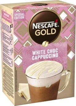 NESCAFE GOLD White Choc Cappuccino 6 Doosjes à 8 Zakjes -Koffie Kortings Winkel 857x1200