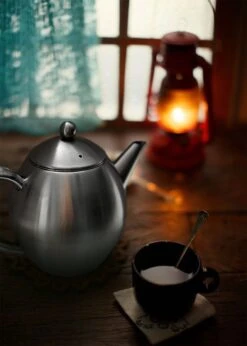 Vaja Valerie - Theepot Met Filter - Dubbelwandig - RVS - 1.2L -Koffie Kortings Winkel 857x1200 4