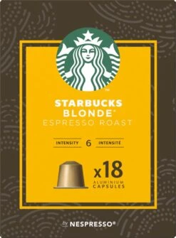 Starbucks By Nespresso Capsules Blonde Espresso Roast - 7 Doosjes à 18 Koffiecups -Koffie Kortings Winkel 884x1200